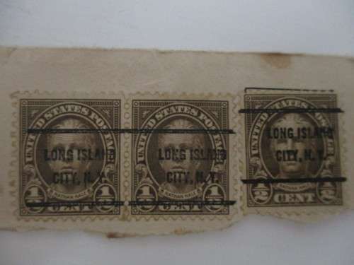 AMERICA - USED MOUNTED AMERICAN SPY  NATHAN   HALES  PRINTED OVER STAMPS