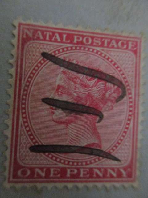 QUEENSLAND AUSTRALIA  2 QUEEN VICTORIA STAMPS NATAL