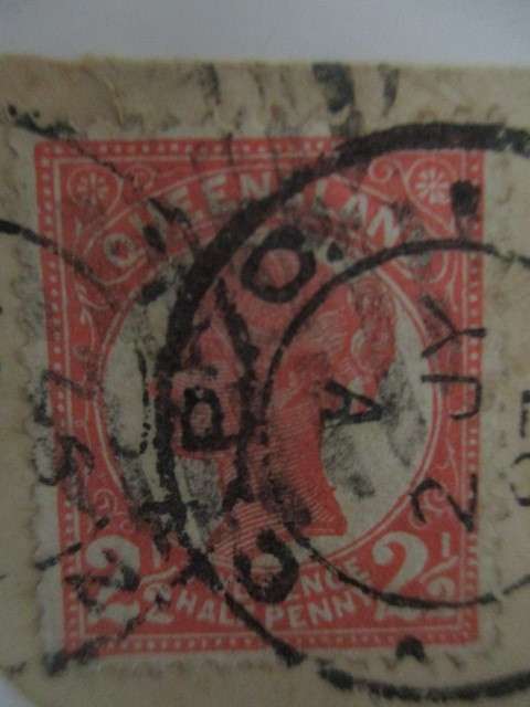 QUEENSLAND AUSTRALIA  2 QUEEN VICTORIA STAMPS NATAL
