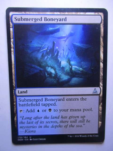 MAGIC THE GATHERING TRADING CARD - SUBMERGED BONEYARD