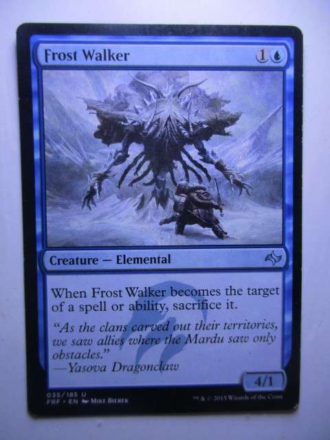 MAGIC THE GATHERING TRADING CARD - FROST WALKER