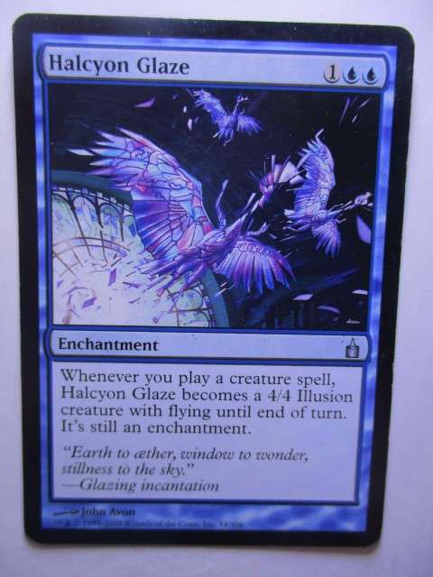 MAGIC THE GATHERING TRADING CARD - HALCYON GLAZE