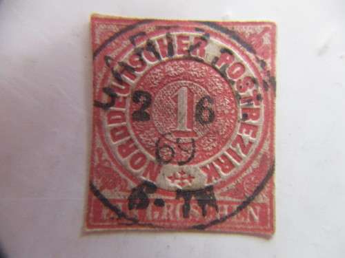 GERMANY NORTH GERMAN  NORDDEUTSCHER POSTBEZIRK 1 GROSCHEN 1868