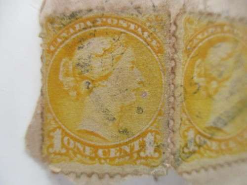 CANADA LOT OF 3 CANADA USED MOUNTED QUEEN VICTORIA  BRANTFORD CANADA CANCELLATION