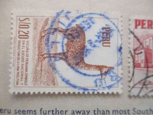 SOUTH AMERICA - PERU USED 1952 STAMPS