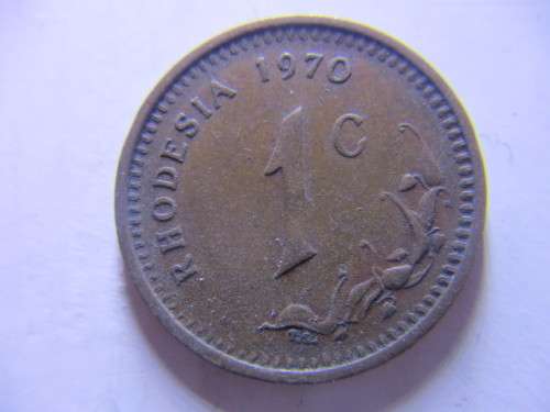 RHODESIA 1c COIN 1970