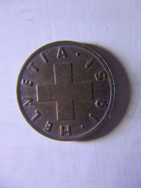 SWITZERLAND 1 RAPPEN 1951 COIN
