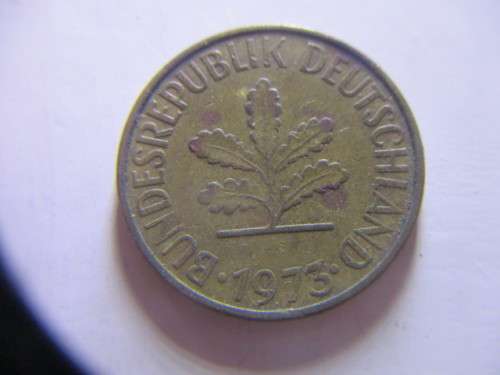 GERMANY 10 PFENNIG 1973 COIN