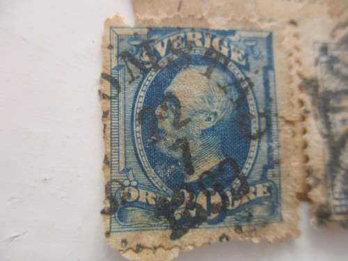 SWEDEN 3 USED MOUNTED STAMPS