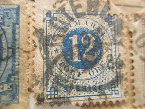 SWEDEN 3 USED MOUNTED STAMPS