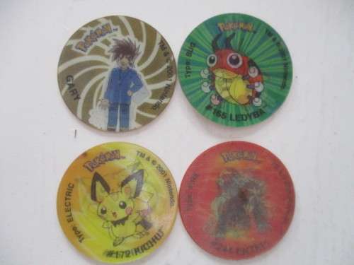 POKEMON LOT OF 4 3D TAZOS