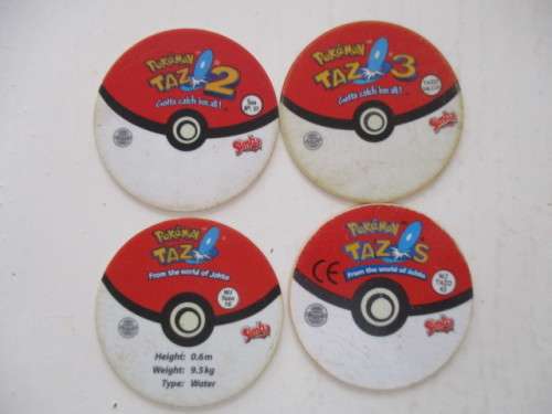 POKEMON LOT OF 4 TAZOS