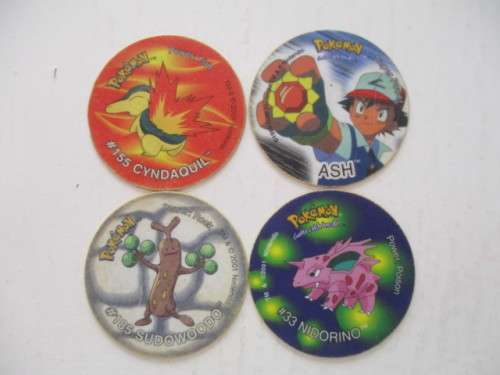 POKEMON LOT OF 4 TAZOS