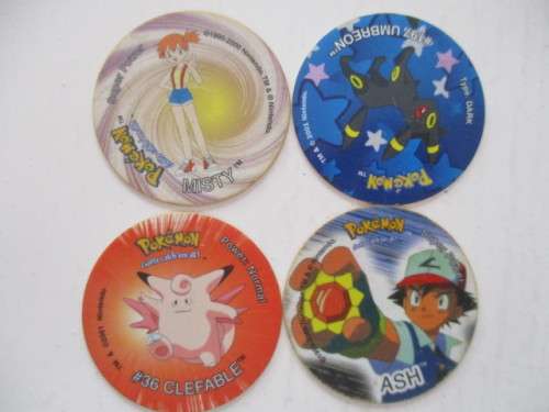 POKEMON LOT OF 4 TAZOS