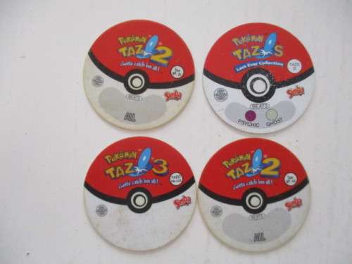 POKEMON LOT OF 4 TAZOS