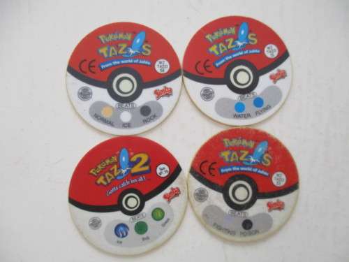POKEMON LOT OF 4 TAZOS