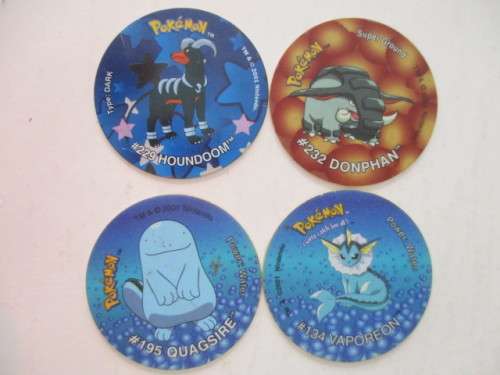 POKEMON LOT OF 4 TAZOS