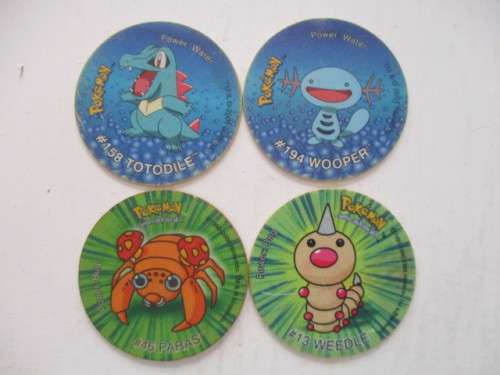 POKEMON LOT OF 4 TAZOS