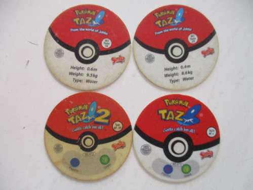POKEMON LOT OF 4 TAZOS