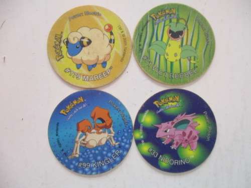 POKEMON LOT OF 4 TAZOS