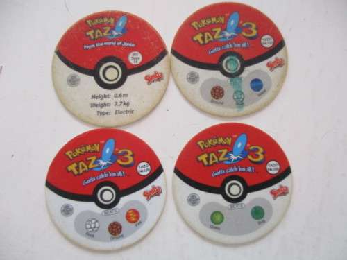 POKEMON LOT OF 4 TAZOS