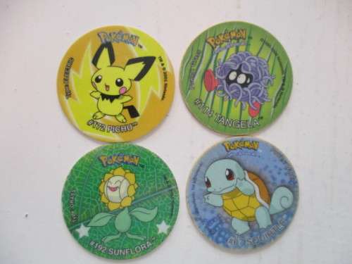 POKEMON LOT OF 4 TAZOS