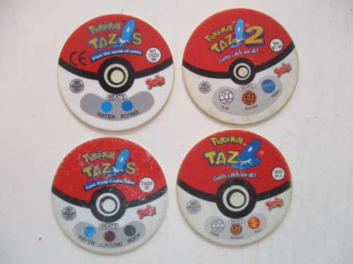 POKEMON LOT OF 4 TAZOS
