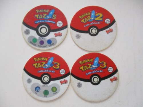 POKEMON LOT OF 4 TAZOS