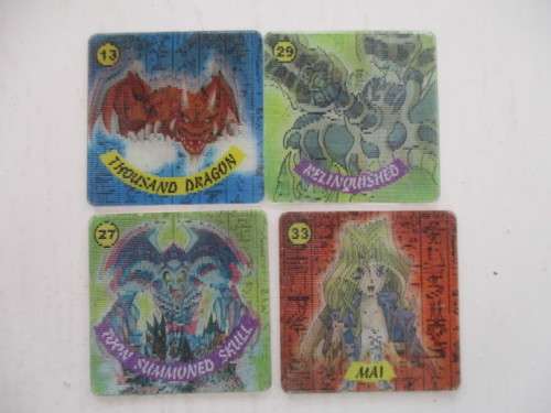 YU-GI-OH CUBE TV CARDS 3D LOT OF 4