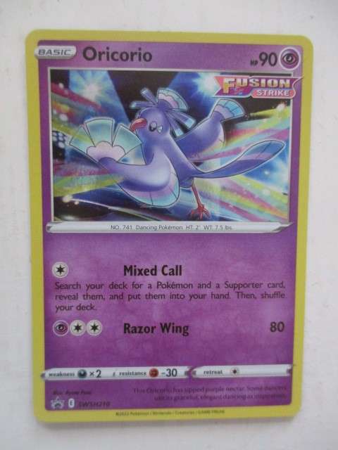 POKEMON TRADING CARD - ORICORIO  REVERSE HOLO CARD