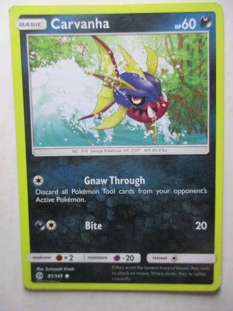 POKEMON TRADING CARD - CARVANHA