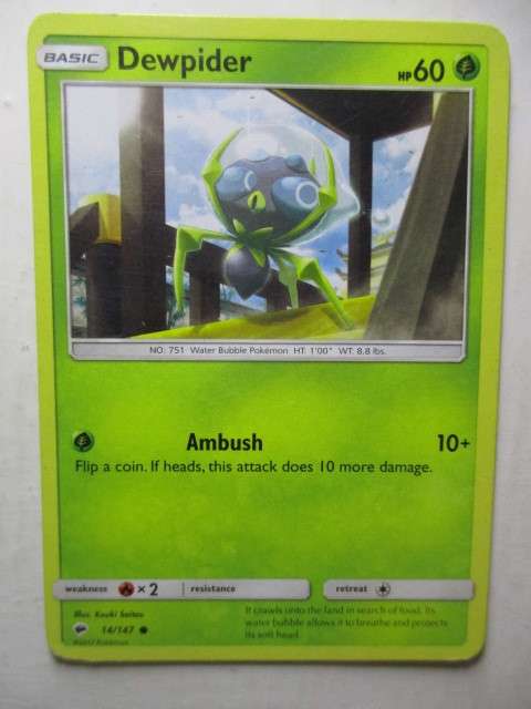 POKEMON TRADING CARD - DEWPIDER