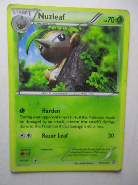 POKEMON TRADING CARD  - NUZLEAF