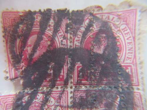 NATAL BLOCK OF QUEEN VICTORIA STAMPS