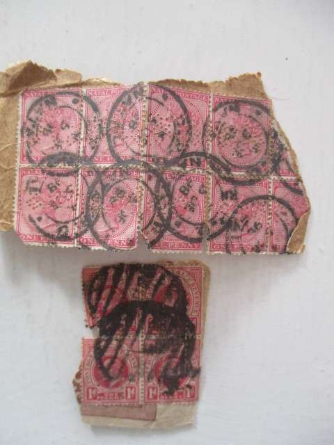 NATAL BLOCK OF QUEEN VICTORIA STAMPS