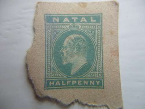 NATAL - UNUSED  HALF PENNY  STAMP