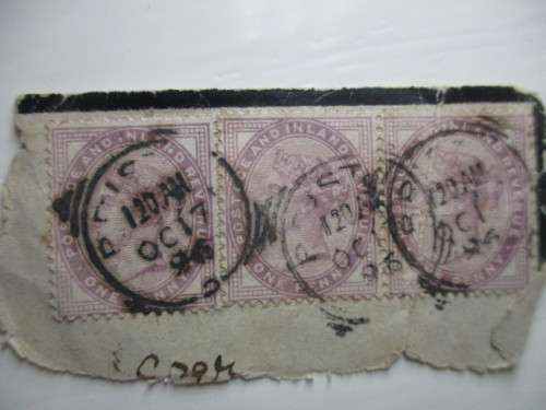 GREAT BRITAIN - QUEEN VICTORIA  LILAC ONE PENNY STAMPS