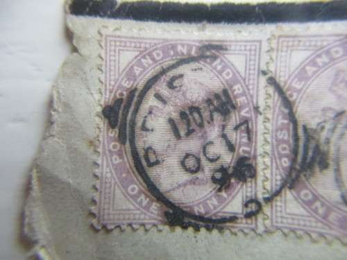 GREAT BRITAIN - QUEEN VICTORIA  LILAC ONE PENNY STAMPS