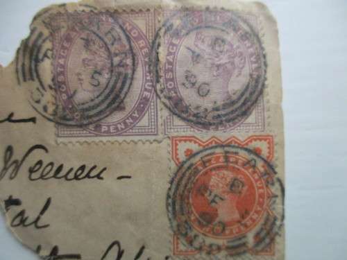 GREAT BRITAIN - 3 USED QUEEN VICTORIA STAMPS