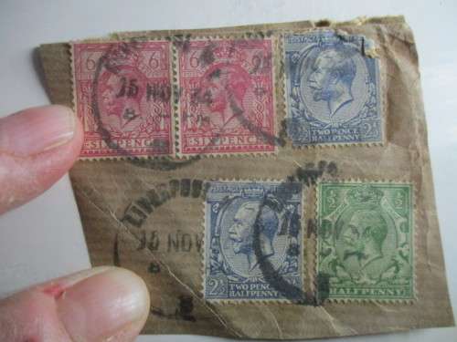 GREAT BRITAIN LOT OF KING GEORGE USED STAMPS