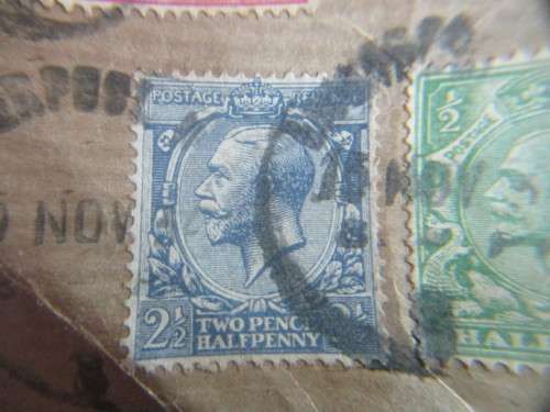 GREAT BRITAIN LOT OF KING GEORGE USED STAMPS
