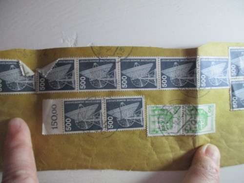 GERMANY 500  RADIO TELESKOP BLOCK OF USED STAMPS - 1975