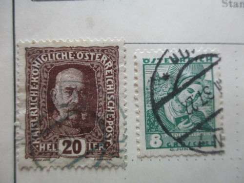 AUSTRIA 2 USED STAMPS
