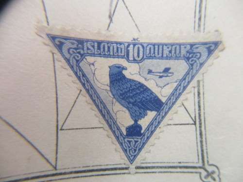 ICELAND GREY FALCON 1930 UNUSED MOUNTED