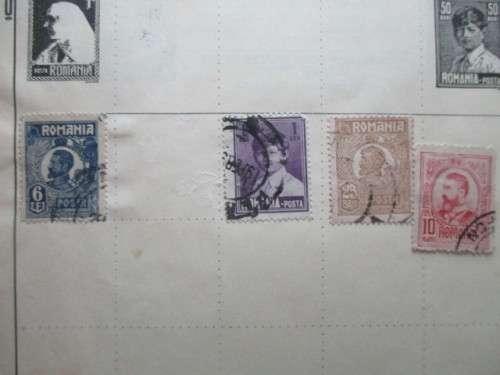 ROUMANIA LOT OF 4  USED MOUNTED STAMPS