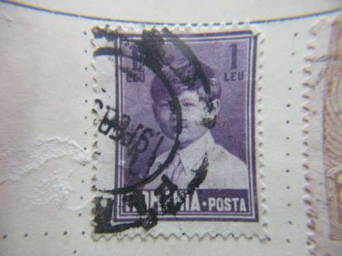 ROUMANIA LOT OF 4  USED MOUNTED STAMPS