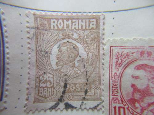 ROUMANIA LOT OF 4  USED MOUNTED STAMPS