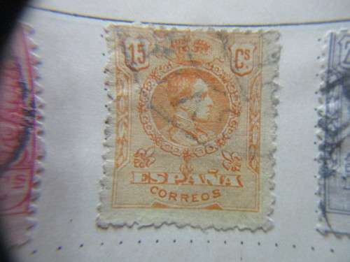 SPAIN LOTOF 4 KING ALFONSO STAMPS  USED MOUNTED