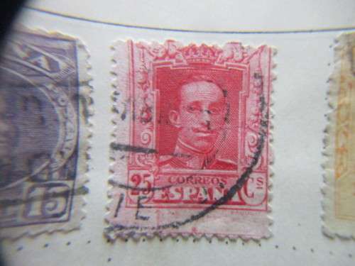 SPAIN LOTOF 4 KING ALFONSO STAMPS  USED MOUNTED