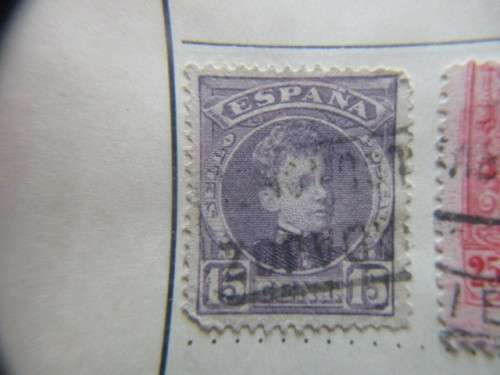 SPAIN LOTOF 4 KING ALFONSO STAMPS  USED MOUNTED